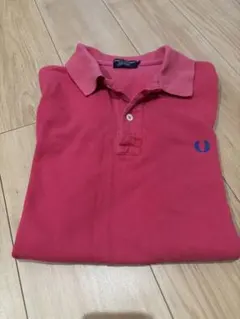 FRED PERRY（フレッドペリー）　ピンクポロシャツ　Mサイズのサムネイル