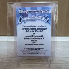 Jacob Misiorowski Bowman Redemption