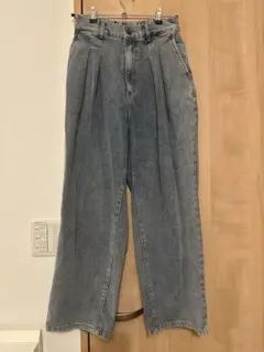 しまむら ワイドデニムパンツ