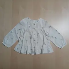 Zara フリル付き長袖シャツ 98cm