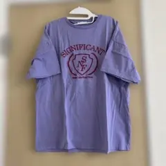 ehkasop 刺繍ロゴ 半袖Tシャツ パープルのサムネイル