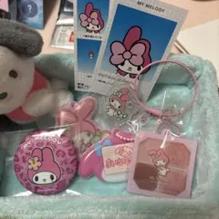Sanrio サンリオ　マイメロ７個セット　缶バッチ　カード　キーホルダー