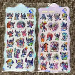 12/26まで スティッチ オーロラシール 立体シール ボンボンドロップ 2枚①