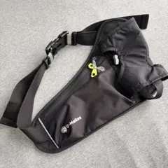 u-Makes ランニングポーチ　ブラック ウエストバッグ