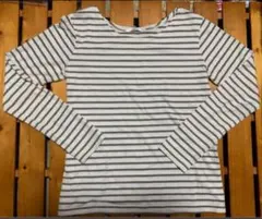 レディース　長袖ボーダーシャツ　古着　着用済み　サイズ不明