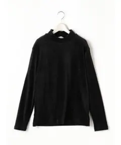 ベロアモックネックカットソーM