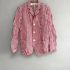 コムデギャルソン ジュンヤワタナベ シワ加工 ギンガムチェックジャケットのサムネイル