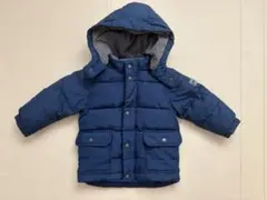 babyGAP ネイビー フード付き アウター ダウンジャケット 18-24M