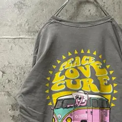 TANNER ピンクリボン バスロゴ ピースマーク ロンT