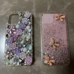 カラフルな花とリボンのiPhoneケース　iPhone14ケース