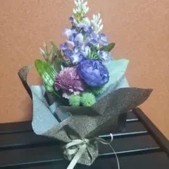 グリッターラッピングのブーケアレンジメント 仏花22×6