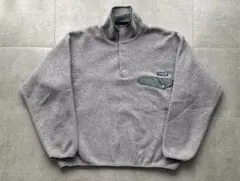 90s ジャマイカ製　パタゴニア　シンチラ　スナップT グレー　Lサイズ　好配色