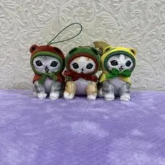 お値下げ　新品未使用　モフサンド カエルにゃんマスコット 全3種【新品未使用】