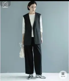 OPAQUE.CLIP オペークドットクリップ　グレー　ジレ　ベスト　Mサイズ