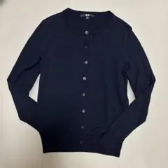 UNIQLO ユニクロ ウール カーディガン ネイビー S