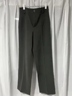 ZARAダークグリーン スラックス ハイウエスト S