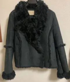 フェイクムートンコート　黒　フリーサイズになります。