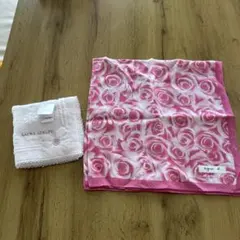 LAURA ASHLEY agnes b. ハンカチ 2枚セット