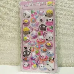 再入荷★　希少　シマエナガ　ぷっくりシール