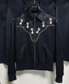 【希少】SAINT LAURENT PARIS 16AW 音符刺繍ブルゾン XSのサムネイル