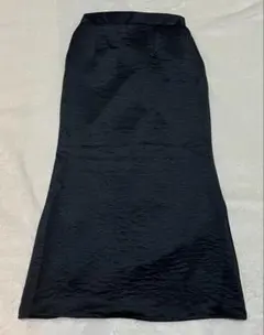 【しまむら】ロングスカート ブラック ウエスゴムM