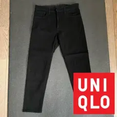 ユニクロ EZYジーンズ ブラック スリムフィット M スキニー 股下 約68