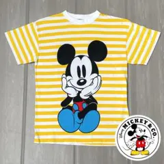 【90年代USA製】レア柄 ミッキー Tシャツ 青パン おすわり ビンテージ