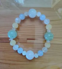 【値下げ】★天然石ブレスレット★ ☆ハンドメイド ☆キャンディーカラー ☆送料込