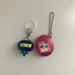 ござるっち ガチャ2点 めじるしアクセサリー・シャカシャカチャームコレクション