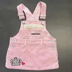 3日間限定値下げ！BABYDOLL ミニージャンバースカート ピンク 80cmのサムネイル