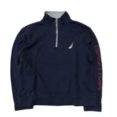 NAUTICA ノーティカ M ハーフジップ スウェット ネイビー