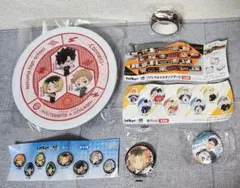 【新品未使用】ハイキュー!! × くら寿司 寿司皿 マステ 缶バッジ