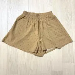 キュロット　ベージュ　160 ドット　水玉　キッズ　ガールズ