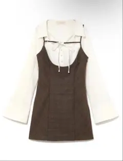 andmary Betty velour mini dress black - メルカリ