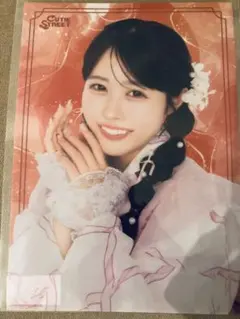 きゅーすと LARMEコラボ浴衣すきくじ 佐野愛花 クリアポスター