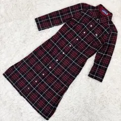 BURBERRY BLUE LABEL シャツワンピース ノバチェック 七分丈