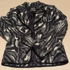 ゼブラ柄グリッタージャケット　イタリヤ 伊太利屋