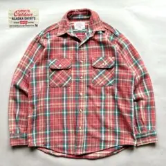 90s USA製 Levi's ALASKA SHIRTS ネルシャツ ヘビネル