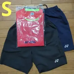 YONEX ハーフパンツ ゲームシャツ　セット　S　半袖シャツ
