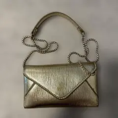 ZARA ゴールドチェーンバッグ　ミニバッグ