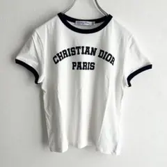 463【美品・M】ディオール Dior Homme ベロアロゴTシャツ グレー 