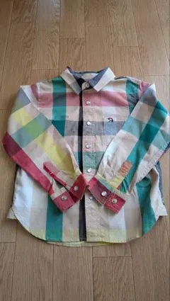 アーノルドパーマー チェック柄 長袖シャツ 105cm