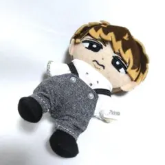 すのチル チルぬい服2点セット(シャツ、パンツ）グレー✕ホワイト