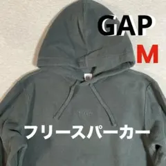 GAP ギャップ　フリース パーカー 長袖　プルオーバー　カーキ　グリーン　Ｍ