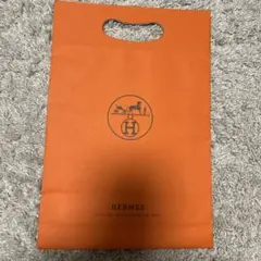 オレンジ　HERMES ロゴ入りショップ袋