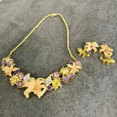 ラプンツェル　ネックレス　イヤリングセット