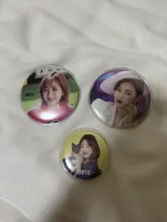 TWICE ジヒョ JIHYO 缶バッチ 3個セット