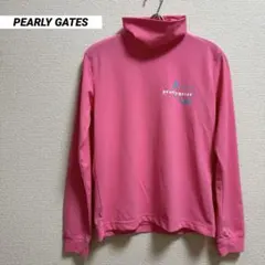 PEARLY GATES　パーリーゲイツ　長袖シャツ　モックネック　ピンク　1