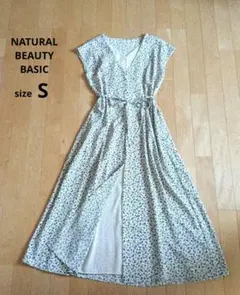 NATURAL BEAUTY BASIC　レイヤード風ノースリーブワンピース　Sのサムネイル