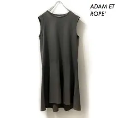 ADAM ET ROPE' アダムエロペ★ノースリーブワンピース ブラウン 茶色
